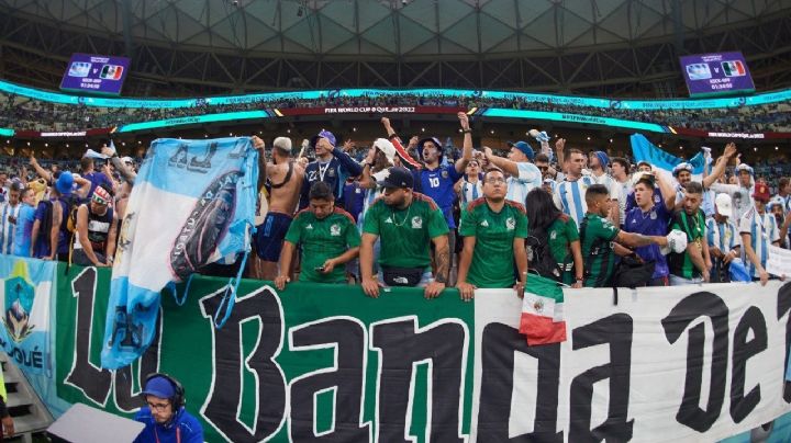 Aficionados de México y Argentina protagonizan pelea en la tribuna: VIDEO