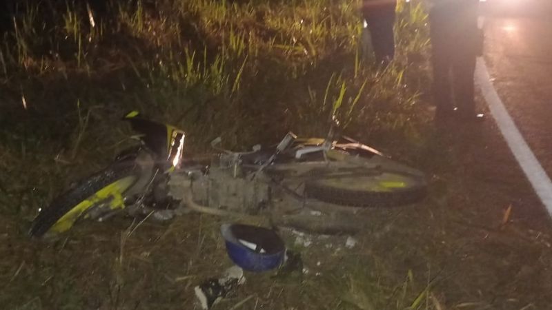 Motociclista termina hospitalizado tras derrapar en Jose María Morelos