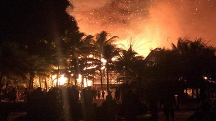 Incendio de Holbox provoca daños por más de 100 millones de pesos