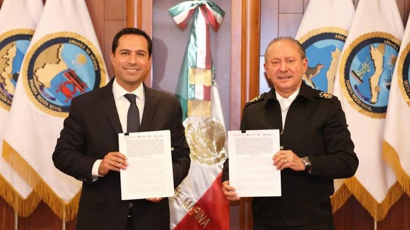 Semar y Gobierno de Yucatán firman convenio para ampliar el Puerto de Altura de Progreso