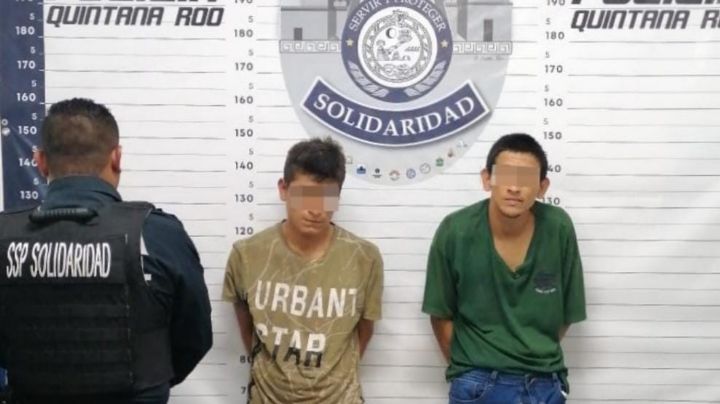 Detienen a dos presuntos ladrones en Playa del Carmen