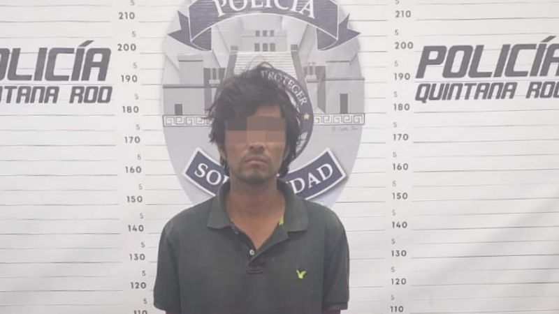 Detienen a presunto ladrón tras llamado de auxilio en Playa del Carmen