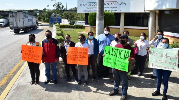 Empleados de caseta de cobro en Campeche denuncian despido injustificado