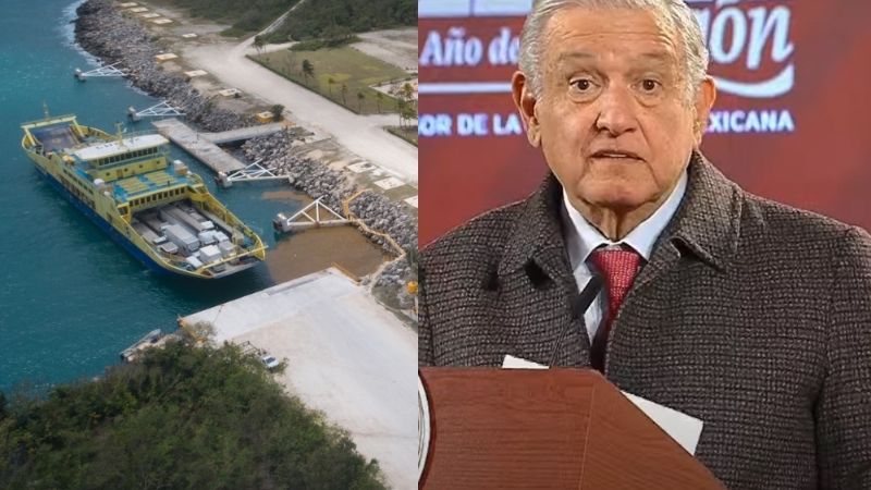 AMLO en Quintana Roo: Semar estará a cargo de la ampliación del puerto de Calica