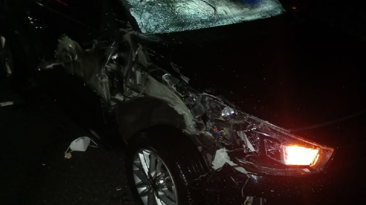 Motociclista muere al chocar contra un auto en Temax