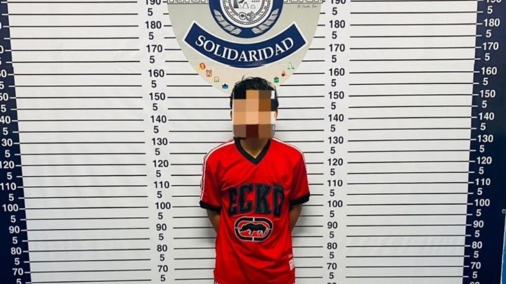 Detiene a presunto narcomenudista de 15 años en Playa del Carmen