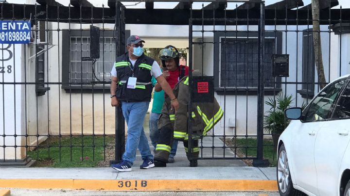 Fuga causa 'flamazo' en un edificio de departamentos en Cancún