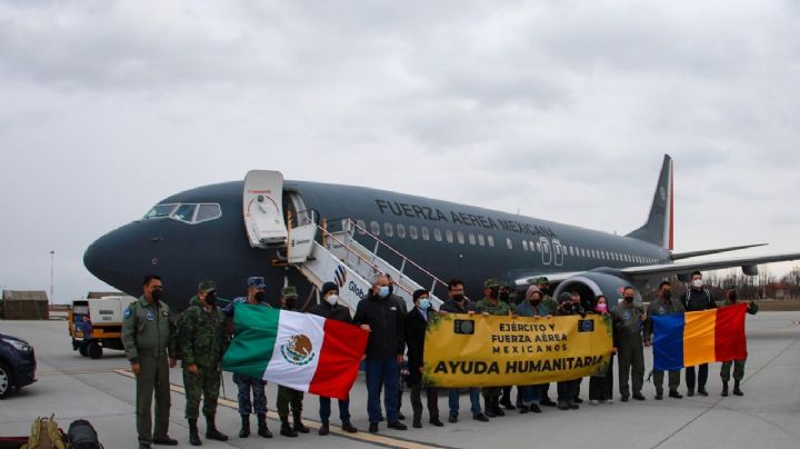 Avión de la Fuerza Aérea aterriza en Rumania para repatriar a mexicanos evacuados de Ucrania