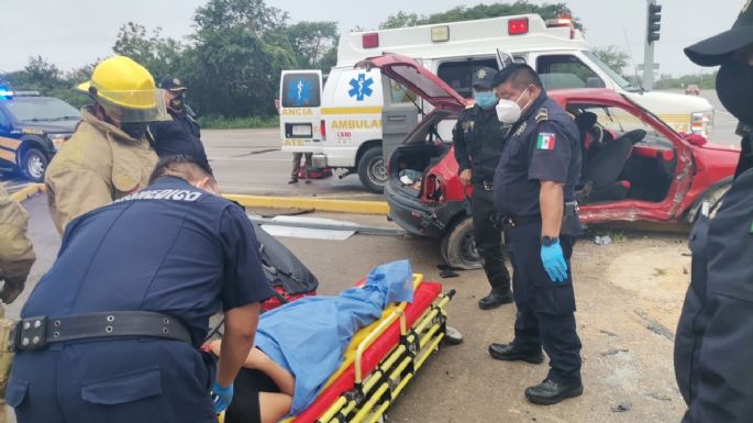 Otro choque en la Mérida-Cancún; hay cuatro lesionados