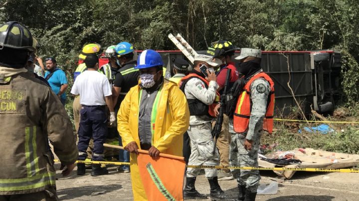 Oíamos gritos de niños: Empleados del Tren Maya narran rescate tras volcadura de un ADO