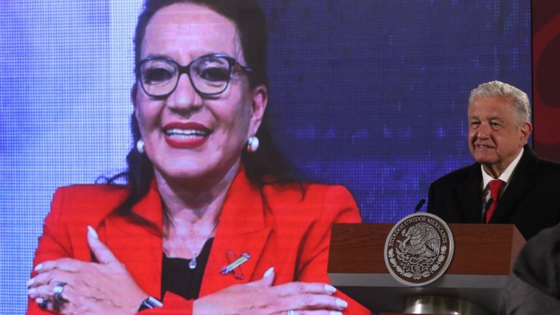 AMLO desea pronta recuperación a la Presidenta de Honduras tras dar positivo a COVID-19