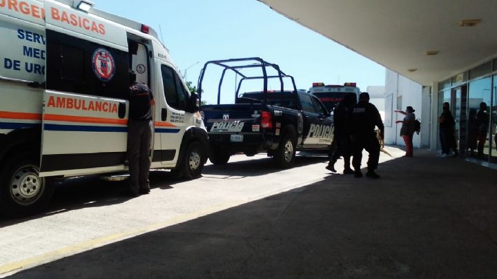 Trasladan a baleado en Villas del Sol al Hospital General de Playa del Carmen
