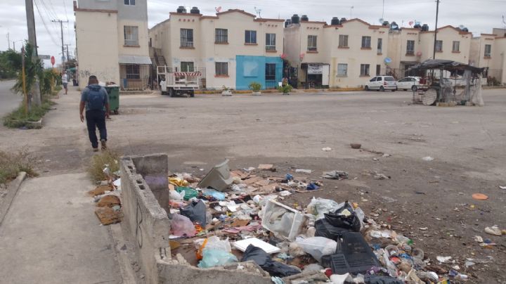 Vecinos de Villas Otoch Paraíso denuncian mal servicio de recoja de basura en Cancún