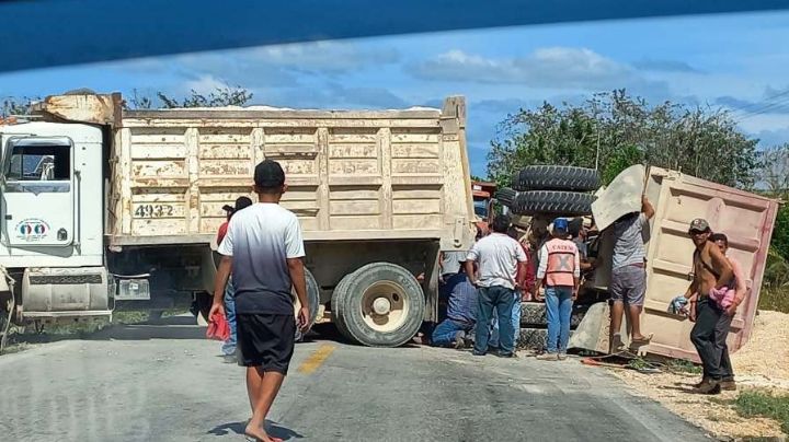 Pese a accidentes, volqueteros van a exceso de velocidad en la Cancún-Mérida, acusan