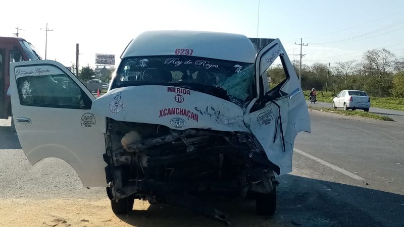 Accidente en la carretera Mérida-Cancún deja siete personas lesionadas