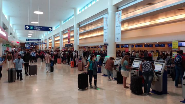 Reagendan seis vuelos en el aeropuerto de Cancún por mal clima en EU: VIDEO