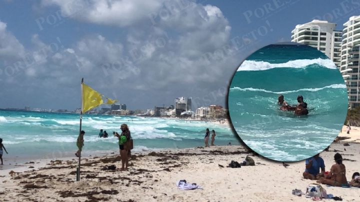 Salvan a turista ruso de morir en Playa Gaviota Azul de Cancún