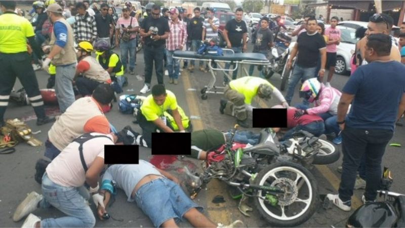 Accidente en Encuentro Biker de Morelos deja al menos ocho heridos