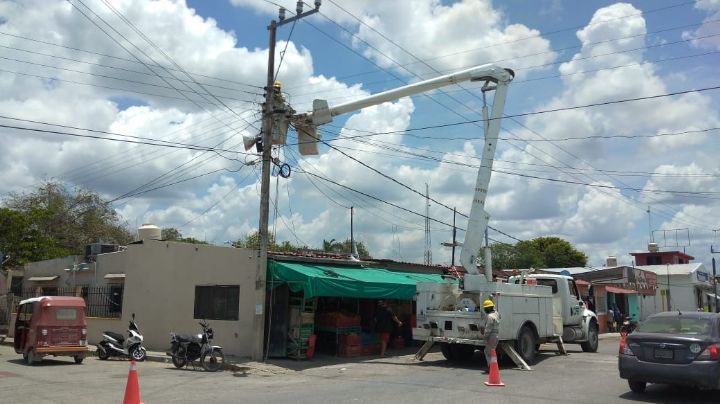 Intenso calor en Campeche deja sin luz a habitantes de Sabancuy