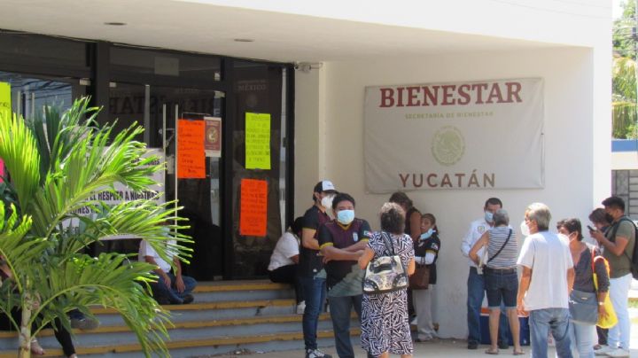 Empleados de la Secretaría de Bienestar en Yucatán se unen al paro nacional: VIDEO