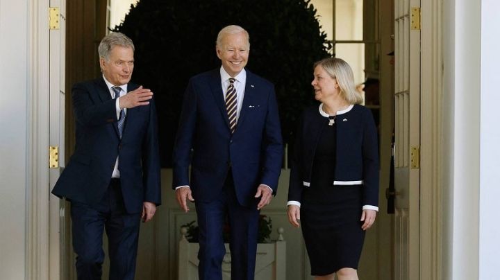 Joe Biden recibe a líderes de Suecia y Finlandia por incorporación a la OTAN