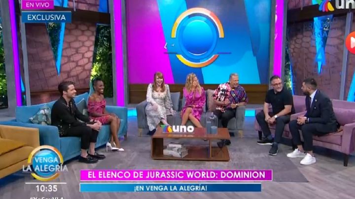 Elenco de 'Jurassic World: Dominion' visita 'Venga la Alegría' y dicen que aman a México