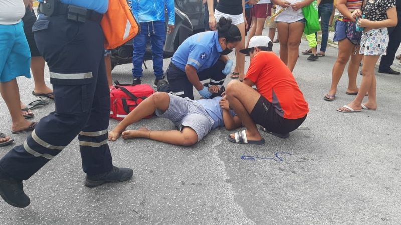 Conductor intenta darse a la fuga tras atropellar a una menor de edad en Cozumel
