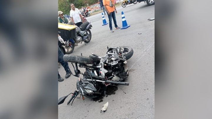 Video revela cómo ocurrió el choque en el que murió un motociclista en Chetumal