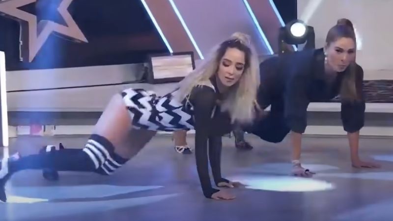 Galilea baila el 'Anitta Challenge' junto a Manelyk en el programa 'Hoy': VIDEO