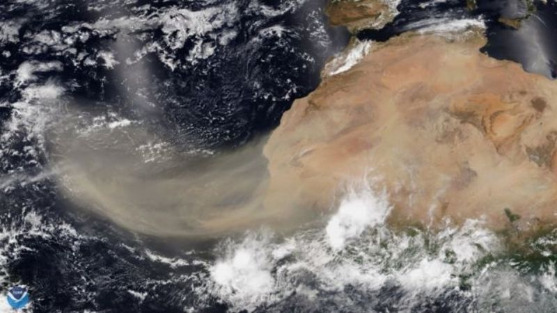 Nube de polvo del Sahara alcanzará a la Península y varios estados más en estos días