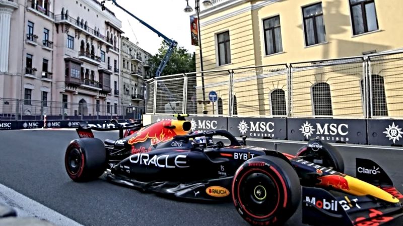 Checo Pérez saldrá desde la segunda posición en el Gran Premio de Azerbaiyán