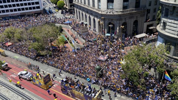 Multitudinaria fiesta en San Francisco por el título de NBA de los Warriors