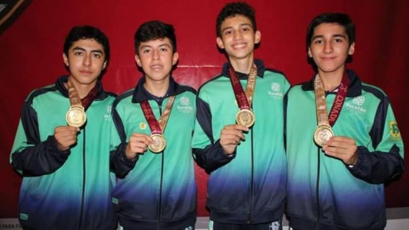 Equipo de tenis de mesa de Yucatán obtiene medallas de oro en los Juegos Conade 2022