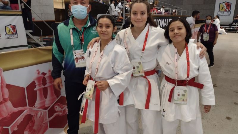 Equipo de karate femenil de Yucatán busca medalla en los Juegos Conade 2022: EN VIVO