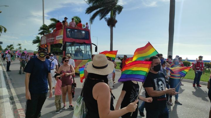 Realizan marcha del Orgullo en Campeche