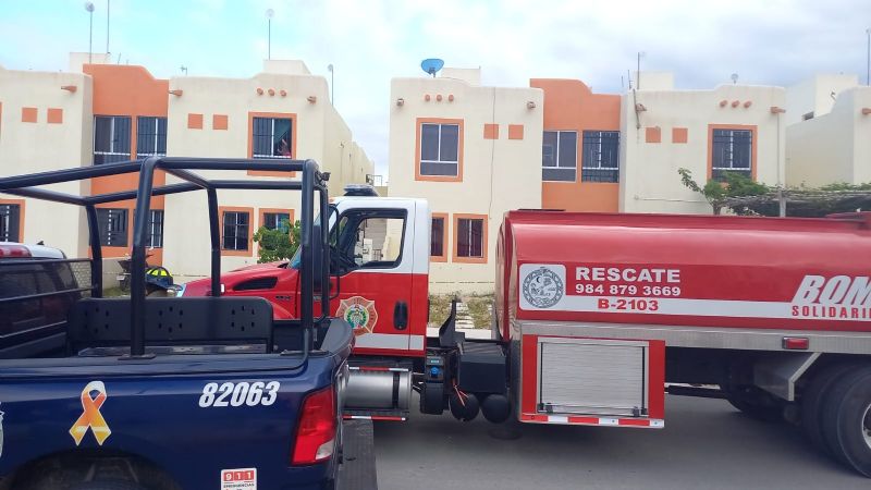 Mientras dormía una menor de 3 años murió al incendiarse su vivienda en Playa del Carmen