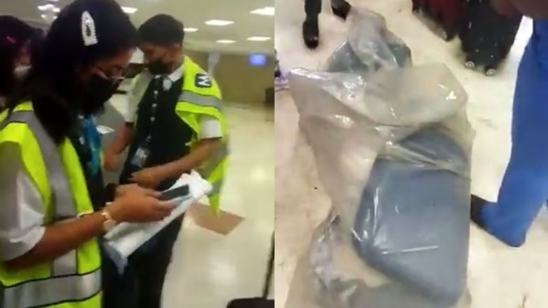 Turistas colombianos denuncian destrucción de maletas en el aeropuerto de Cancún: VIDEO