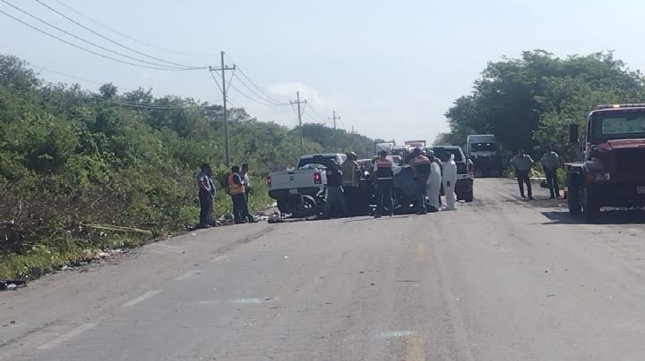 Muere pareja en accidente de la carretera federal 180, entre Sabancuy y Champotón