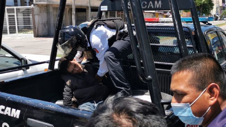 Presunto ladrón se hace el desmayado para no ser detenido en Ciudad del Carmen