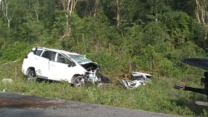 Accidente en la carretera Celestún-Kinchil deja cuatro personas muertas
