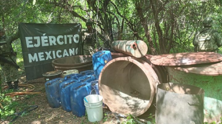 Desmantelan dos laboratorios clandestinos para elaborar droga en Culiacán