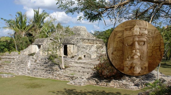 Zona arqueológica de Kohunlich, lugar de los mascarones en Quintana Roo