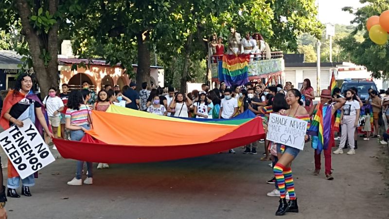 Así se vivió la Marcha del Orgullo LGBT+ en Tekax, Yucatán: FOTOS
