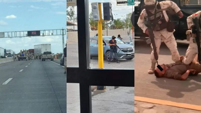 Ejército detiene a presunto líder criminal  y se desata balacera en Altar, Sonora: VIDEO