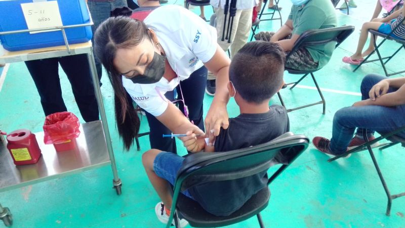 Vacuna anticovid para niños de 5 a 11: Inicia aplicación de dosis en Yobaín, Yucatán