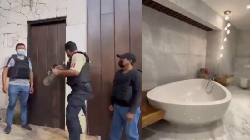 Exhiben presuntos lujos de la casa de Alito Moreno en Campeche tras cateo: VIDEO