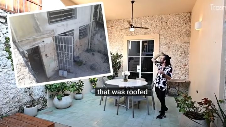 Creatividad de yucatecos sorprende a internet con construcción de casa en terreno pequeño