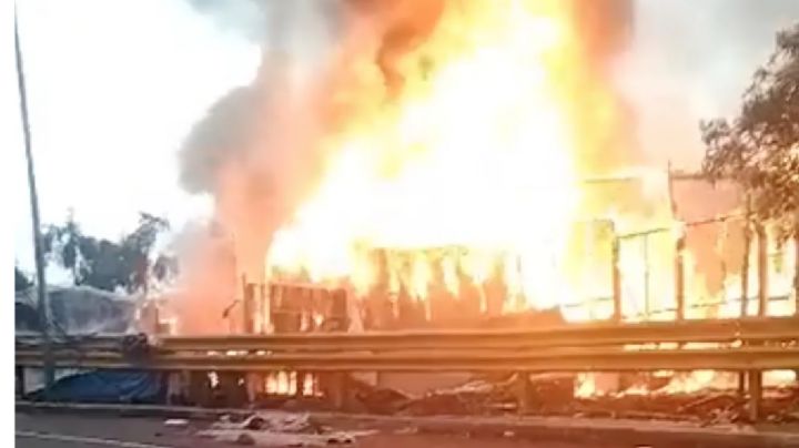 Así se vivió el incendio en casa habitación en la colonia Santa Fe: VIDEO