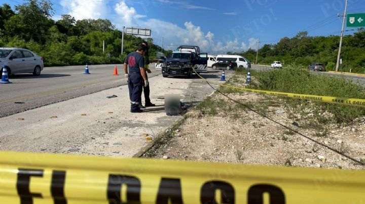 Hallan a un hombre muerto en la carretera Cancún-Playa del Carmen