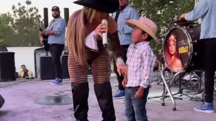 Chiquis Rivera quiere besar a un niño sin su consentimiento: VIDEO